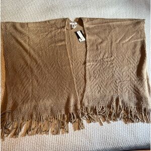 Nine West Mushroom Cardigan Poncho Shawl NWT